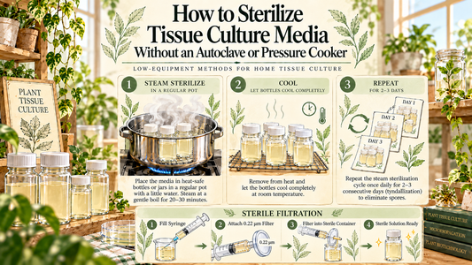 How to Sterilize Tissue Culture Media Without an Autoclave or Pressure Cooker?